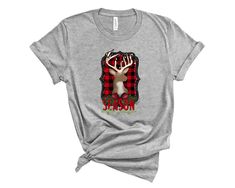 Unisex T-Shirt Deer Christmas, Oh Deer, Christmas Deer, White Shirts, Christmas Is, Heat Press, Vintage Look, Vintage Looks, Unisex T Shirt