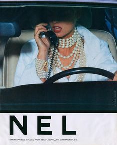 Chanel Ad, 90s Chanel, Chanel Aesthetic, Wearing Pearls, Mode Editorials, Chanel #1, Mode Chanel, Chanel Pearls, Talking On The Phone