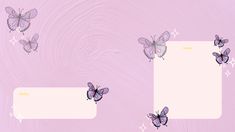 three butterflies flying in the air with a blank area for text to be placed on