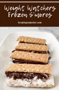 Frozen S’mores – Weight Watchers Frozen Smores, Weight Watchers Food Points, Weight Watchers Meals Dinner, Weight Watchers Plan, Weight Watchers Desserts