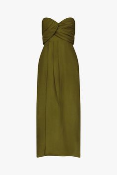 Yara Dress – Mara Hoffman Blazer Outfits Casual, Flax Plant, Ankle Length Dress, Blazer Outfits, Fitted Bodice, Invisible Zipper, Wrap Skirt