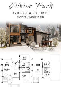 the modern house plan for winter park