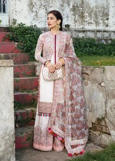 Hussain Rehar, Lehenga Bridal, Body Hot, Sabyasachi Lehenga, Organza Shirt, Ivory Fabric, Couture Embroidery