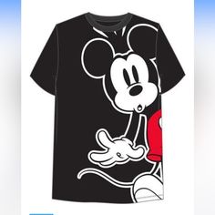 Unior Sized Shirts Are Perfect For Both Boys And Girls Extra Soft T-Shirts Are Made Of Cotton And Polyester Material, Making Them Extra Soft And Comfortable Oversized Shirt Is Trendy And Perfect For Wearing With Biker Shorts, Leggings, And More. Mickey Mouse Is Peeking Out From The Side Of The Shirt Making A Surprised Facial Expression. Gift Is Perfect For The Disney And Mickey Mouse Lovers In Your Life. Mickey Mouse Shirt, Disney 2024, Disneyland Outfits, Mickey Mouse Shirts, Shirt Making, T Shorts, Facial Expression, Disney Tshirts, Disney Shirts