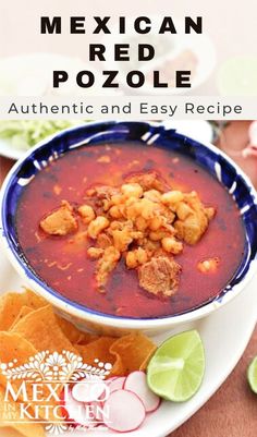 mexican red pozole is an authentic and easy recipe