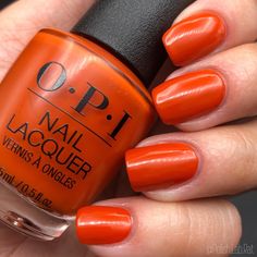 Opi Suzi Needs A Lock Smith, Opi Orange Nail Polish, Opi Nail Envy, Orange Nail Polish, Orange Nail, Popular Nail Designs, Colors Orange