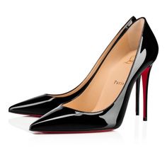 Perhaps The Most Iconic Mainstay Of All Christian Louboutin Designs, The Kate Is A Classic Pointy Pump With A Slender 100 Mm Stiletto Heel. With Its Timeless Appeal And Sleek Lines, This Carryover Version Is An Absolute Essential In The Wardrobe Of Any Contemporary Fashionista. Crafted From Glossy Black Patent Leather And Framed With A Signature Red Sole, This Model Is A Must For Chic Spring/Summer Styling. Color : Black Material : Patent Calf Leather Heel Height : 100 Mm 100% Authentic. New With Defects. Soles Have Been Repainted By Nordstrom And There's A Small Area Of The Left Shoe Where The Stitching Has Come Undone (See Last Photo). Christian Louboutin Kate 100, Pointy Pumps, Christian Louboutin Kate, Black Patent Leather Pumps, Christian Louboutin So Kate, So Kate, Louboutin Heels, Patent Heels, Come Undone