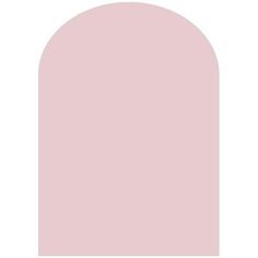 a pink oval shape with a white background