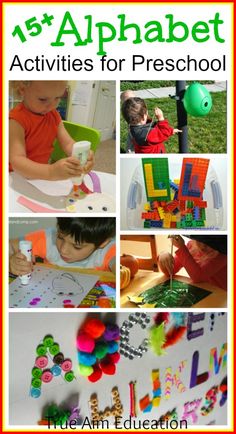 the alphabet activities for preschool are fun and easy