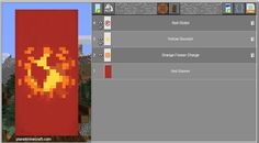 an image of a red banner in minecraft