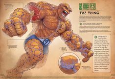 an image of the thing that appears to be from fantastic four decades advertisment