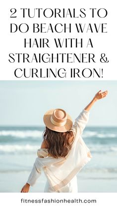 This tutotial on how to do beach waves is so easy! And they offer 2 methods: 1. How to do beach waves with a flat iron & 2. how to do beach waves with a curling iron!!!! you gotta try it Waves With A Curling Iron, Waves With A Flat Iron