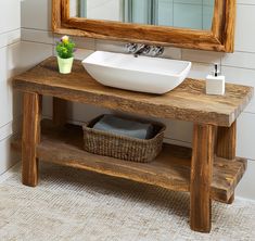 wooden rustic live edge bathroom vanity farmhouse decor reclaimed old solid wood table counter top sink shelf handcrafted furniture cabinet Transform your bathroom into a rustic haven with our handcrafted bathroom vanity. Made from solid wood, this unique piece features natural edges and a rich texture, ensuring that no two vanities are alike. Perfect for farmhouse decor, it combines style with functionality, providing a stunning centerpiece for your space. Ideal for those seeking both aesthetic appeal and durability We produce our products in our own workshop and offer them to our valued customers. I can produce all the products in my store in the sizes you want. you only need to write me the width, depth and height dimensions. Thanks to the special wood oil I apply on bathroom vanities, Live Edge Bathroom Vanity, Live Edge Bathroom, Bathroom Vanity Shelf, Bathroom Vanity Farmhouse, Vanity Shelf, Natural Edges, Vanity Shelves, Farmhouse Bathroom Vanity, Diy Bathroom Vanity