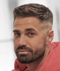 Haircut For Square Face Men, Modern Men Haircut Short, Beard Ideas For Men, Man Hair Styles, Short Hair Fade, Men Crew Cut, Men In Their 40s, Men Short Hair Fade, Crew Cut Hair