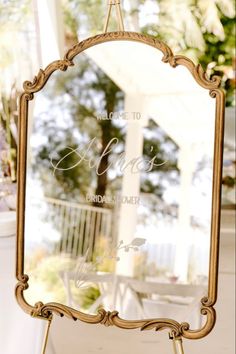 Custom Mirror sign Palm Wedding, Green Wedding Inspiration, Lowcountry Wedding, Dream Destination Wedding, August Wedding, Wedding Rentals, Wedding Welcome Signs, Wedding Signage