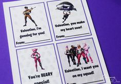 four stickers with the words valentine, i'm running for you and an image of