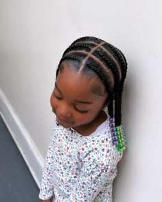 Middle Part Braid Cuties Hairstyles, Toddler Braid Styles, Black Baby Hairstyles, Baby Girl Hairstyles Curly, Cute Hairstyles Updos, Toddler Braids, Basic Hairstyles, Hairstyles For Black Kids, Braids For Boys