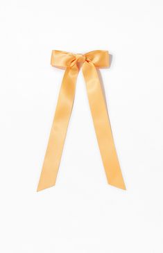 Complete your hairstyle with the Satin Bow Barrette from LA Hearts. This stylish accessory features a sleek satin fabric that adds a touch of sophistication and charm to any look.


	Ribbed bow fabric
	Barrette closure Slim Fit Cargo Pants, Bow Fabric, Bow Barrette, Orange Bows, Pastel Orange, Orange Satin, Your Hairstyle, Jeans Kids, Kids Swimwear