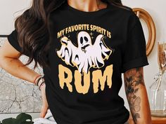 Quiet Evening, Ghost Shirt, Daiquiri, Halloween Tees, Halloween T Shirt, Cute Ghost