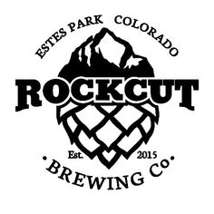 the logo for rockcut brewing, which is located in colorado's rocky mountains