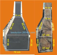 an image of the size and measurements of a wine bottle with its top open, bottom closed