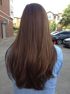 when i see all these long layers hairstyles it always makes me jealous i wish i could do something like that I absolutely love this long layers hair style so pretty! Perfect!!!!! Long Straight Layered Hair, Straight Haircuts, Longer Hair Growth, Straight Layered Hair, Long Brown Hair, Michelle Williams, Trendy Hair, Long Layered Hair, Haircuts For Long Hair