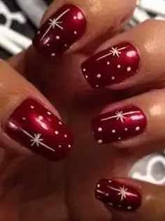 Diy Christmas Nail Designs, Christmas Present Nails, Christmas Nails Diy, Ombre Nail, Nagel Tips, Cute Christmas Nails, Christmas Nails Easy