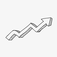 a line drawing of an upward arrow