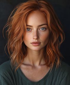 Shaggy Copper Hair using Fall Layers Rambut Brunette Evolution Copper Shag Hair, Red Hair Brown Roots, Rambut Brunette, Textured Haircut, Red Haired Beauty, Bangs With Medium Hair, Copper Hair Color, Beautiful Red Hair, Redhead Beauty