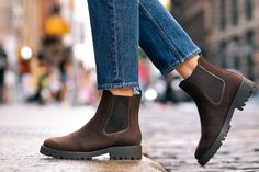 Women's Legend Chelsea Boot In Truffle Nubuck - Thursday Boot Company Thursday Boot Company, Thursday Boots, Boot Companies, Slip On Boots, Nike Flex, Chelsea Boot, Leather Gloves, Leather Interior, Truffles