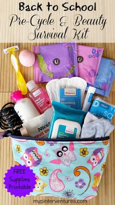 the back to school pre - cycle and beauty survival kit