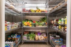 an open refrigerator filled with lots of food