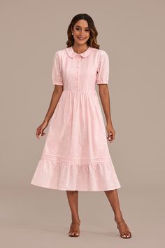 Comfortable Jeans Outfit, Modest Midi Dress, Lace Dress Casual, Light Pink Dress, Latest Dresses, Comfortable Jeans, Jane Dress, Pattern Ideas, Swimwear Dress