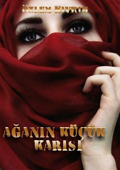 a woman wearing a red hijab covering her face with the words againn rojok karsi