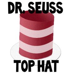 dr seuss's top hat is shown with the caption for his name