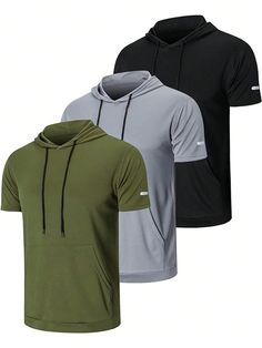 [Material]The workout shirts for men are made with 100% Polyester. Athletic crew neck and Flat-lock seam provide excellent comfortable & durability.
[Quick-dry & Breathable] Superior mesh air circulation design for the athletic short sleeve shirts deliver the comfort of moisture wicking, keep your body quick cool and dry between the training of home and gym activities. Breathable material provide quick dry and cool without restriction and embarrassment during gym training, workout activities, ru Pack Workout, Gym Activities, Gym Wear Men, Mens Workout Shirts, Outdoor Men, Boyfriend Style, Short Sleeve Shirts, Air Circulation, Sports Tees