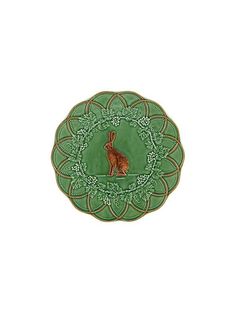 Bordallo Pinheiro Grove Hare Dessert Plate Weston Table Glassware Crafts, Brown Ribbon, Portuguese Culture, Holiday Greenery, Bordallo Pinheiro, Promotional Products Marketing, Summer Tables, Cheese Plate, Plated Desserts