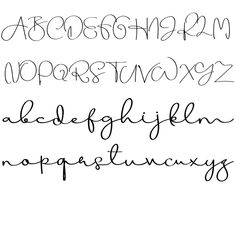 the upper and lower letters are handwritten in cursive writing, with black ink