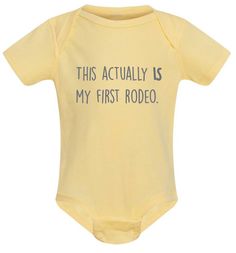 ellembee gift Baby Clothes This Actually Is My First Rodeo Funny Baby Onesie | Rodeo Baby Onesie | Fun Baby Shower Gifts.This Actually Is My First Rodeo Funny Baby Onesie | Rodeo Baby Onesie | Fun Baby Shower Gifts Rodeo Baby, My First Rodeo, First Rodeo, Best Baby Gifts, Best Baby Shower Gifts, Fun Baby