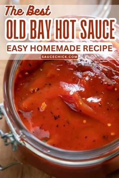 Old Bay Hot Sauce Recipe Best Homemade Hot Sauce, Old Bay Sauce Recipe, Homemade Louisiana Hot Sauce, Old Bay Hot Sauce, Old Bay Sauce, Barbecue Sauces, Hot Sauce Recipe, Homemade Bbq Sauce Recipe, Pepper Recipes