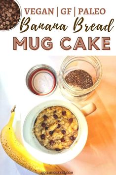 an image of a banana bread mug cake