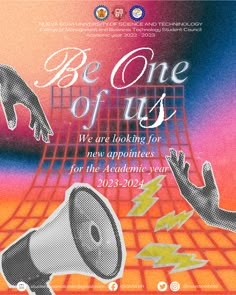 the poster for be one of us, we are looking for new appliances for the upcoming year