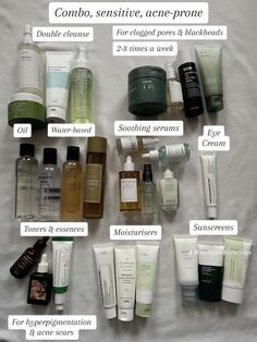 Combination Acne Prone Skin Care, Daily Skincare Routine For Oily Skin, Skincare Products Sensitive Skin, Skincare Routine Acne Prone Skin, Best Cleansers For Combination Skin, Cleansing Oil For Combination Skin, Korean Skincare Oily Acne Prone Skin, Best Toner For Acne Prone Skin, Toner For Oily Acne Prone Skin