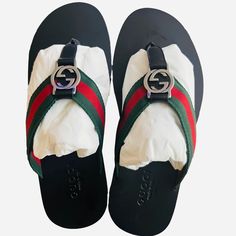 Description Lovely Brand New Gucci Unisex Thong Sandals Details Department Category Material Color Unisex Sandals Sandals Leather Black Gucci Leather Sandals With Cushioned Footbed, Designer Leather Flip Flops For Beach, Designer Leather Flip Flops For The Beach, Designer Cushioned Beach Sandals, Designer Flat Flip Flops For Beach, Designer Synthetic Sandals For Beach, Gucci Sandals With Branded Heel Counter For Beach, Gucci Flat Sandals With Leather Sole, Designer Gucci Sandals With Cushioned Footbed