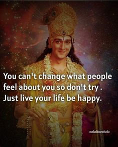 an image with the quote you can't change what people feel about you so don't try just live your life be happy