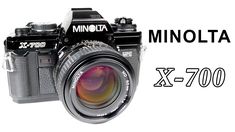 an image of a camera with the words minolta x - 700 on it