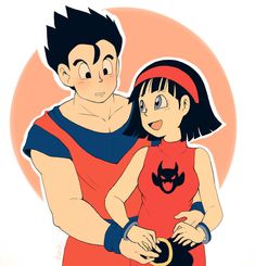 Gohan and Videl Pan Dragon Ball, Masked Man