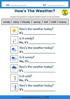 the weather worksheet for kids to learn how to read and understand what it is