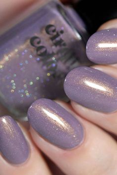 Wildflowers is a dusty violet nail polish with strong copper shimmer and delicate holographic sparkle. Our shimmer polishes are packed with glimmering pigments which give them a unique multidimensional finish, unlike any other. Unique Nail Polish, Violet Nail Polish, Violet Nails, Desert Bloom, Shimmer Nail Polish, Cirque Colors, Pastel Lilac, Cute Toe Nails, Nail Shimmer