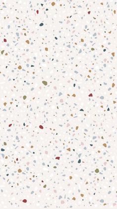 a white background with multicolored spots and dots